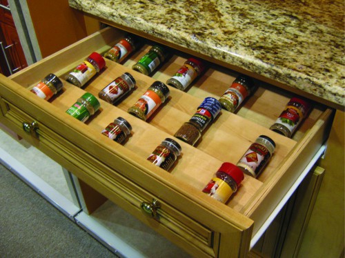 Wood Spice Drawer Insert