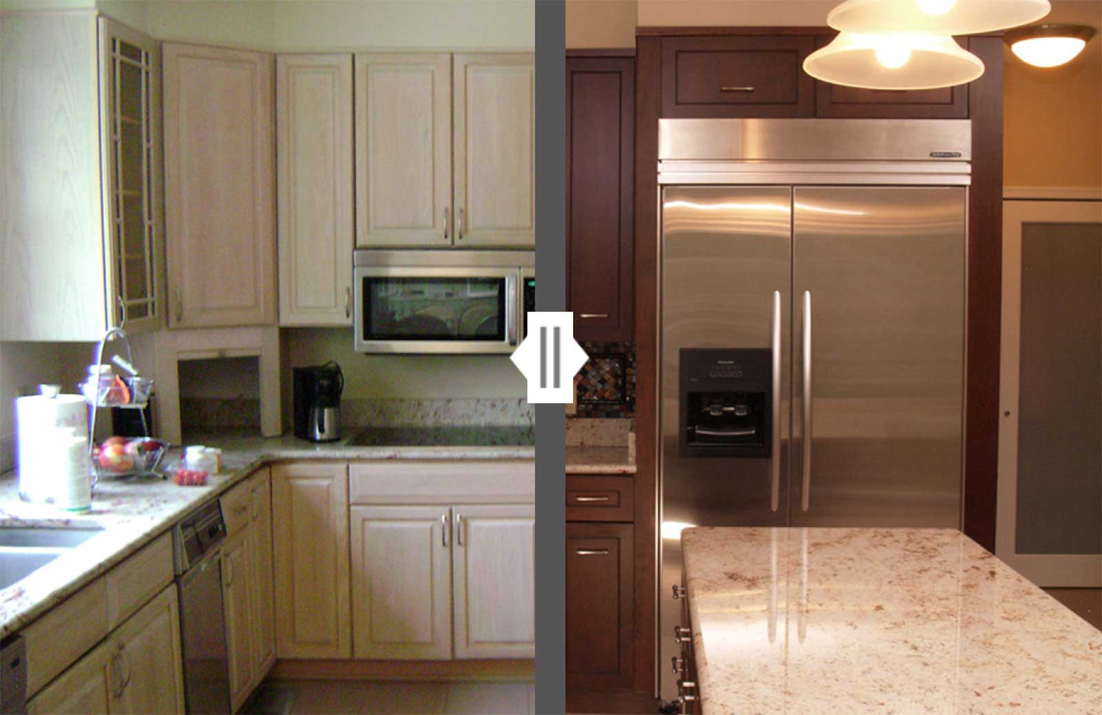 Before And After Refacing Gallery Kitchen Saver Before